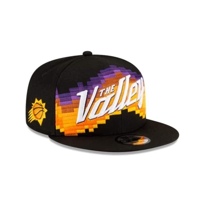 Black Phoenix Suns Hat - New Era NBA City Edition 9FIFTY Snapback Caps USA7163920